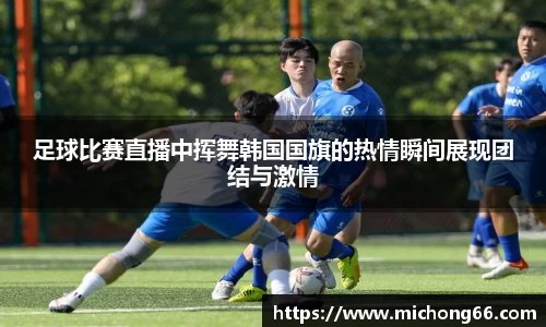 足球比赛直播中挥舞韩国国旗的热情瞬间展现团结与激情